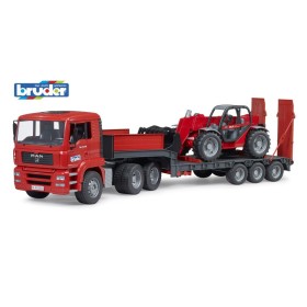 Bruder camion incarcare Man TGA cu incarcator telescopic Manitou MLT 633 Bruder - 1